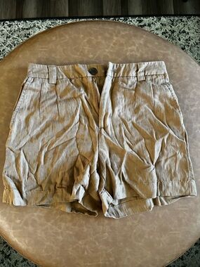 a new day Women’s Flat-Front Shorts in Khaki Brown